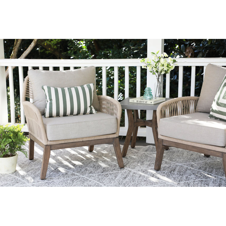 George Oliver Amon 2 - Person Outdoor Seating Group with Cushions